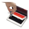 Cosco Two-Color Felt Stamp Pad 2000 PLUS Case, 4" x 2", Black/Red 090468